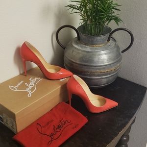 Christian Louboutin Pigalle Follies 35, 100, coral